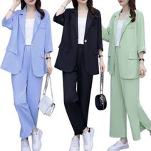 루즈핏/정장/점퍼 와이드팬츠/투피스/직장/여성의류