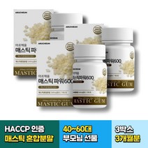 매스틱검 메스틱 양배추 브로콜리 추출물 60정 3박스 3개월분 50대 60대 부모님 남성 여성 위건강 영양제 그리스산 100% 해썹인증, 3개