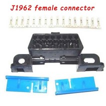 renault 12 핀 obdii obd2 커넥터 어댑터 진단 확장 케이블 16pin for renault 12pin with elm 327 wifi code reader, j1962 여성