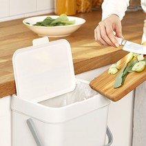 복스마켓 +[복스마켓]+_ 가정용음식처리통 아파트분리수거 주방음식물수거통 음식물쓰레기, option__ 걸이형 음식물 쓰레기통, option__ 아이보리