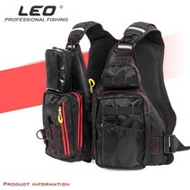 LEO 루어 바다 선상 다용도 낚시조끼, 올리브그린