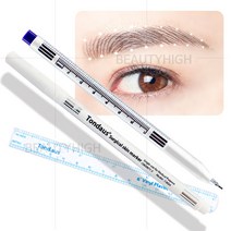 의료용 통더스 싱글마커펜0.5mm(화이트/보라색)+줄자포함 반영구화장재료, 01_싱글-보라색 마커펜(줄자포함)