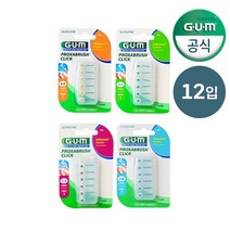 GUM 검 625 향균 치과 치간칫솔 리필 6P 12개입, 624