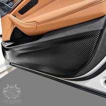 [데코]BMW 5시리즈 도어커버 도어가드 몰딩 킥커버 튜닝 랩핑 필름 G30 페이스리프트, 01_카본 재질, BMW