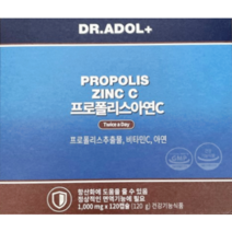 닥터아돌 프로폴리스아연C, 120정, 10개, 120정
