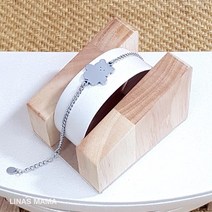 리나스마마 곰돌이 팔찌 써지컬스틸 미아방지