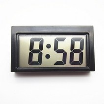 차량용시계 자동차시계 디지털 전광판 차량용 전자시계 부착 휴대용 전기 오토바이, 01 블랙