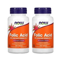 나우푸드 엽산 800mcg 250정 X 2통