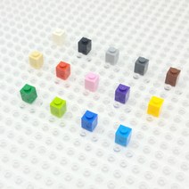 요고요 레고 호환 부품 커스텀 벌크 브릭 블럭 타일 플레이트 100G 소포장 패키지, [브릭 1 x 1] 베이지 100G