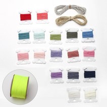 히야가게 매듭 팔찌줄 0.4 0.8mm, 02 형광연두, 01-0.4mm(길이 300cm)