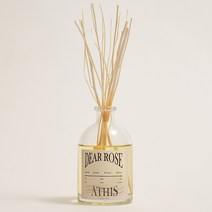 에이디스 드레스룸 옷장 디퓨저 120ml 천연아로마, 섬유 리드스틱(블랙) 2p, 디어로즈 디퓨저, 1개