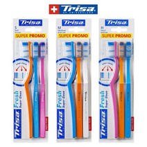 트리사 개운한 칫솔 3개 상쾌한 칫솔 디자인예쁜칫솔 프레쉬 슈퍼크린 칫솔 0925, 부드러운모