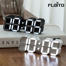 플라이토 하모니 인테리어 LED 탁상 벽시계 LG전구 12.5cm, 색상:화이트(JSFIWH32)