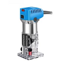 MOYI 목공 트리머 라우터 루터기 목공전동공구 목재홈파기 전기 유선, G.무변속밀링커터15개, 1개