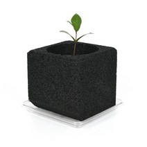 차콜 숯 화분 공기정화 화분받침포함