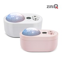 지니큐 듀얼 무선 가습기 초음파 듀얼 가습기 프로젝션 무드등 빔프로젝트 파티등 듀얼분사 C타입충전식 스마트디스플레이 ZQ-HM900S, 화이트, 상세페이지 참조