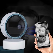 베이비캠 펫캠 홈캠 가정용 감시카메라 스마트폰 CCTV, EU 플러그(한국호환), 2MP 128GB 카드포함