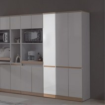 김치냉장고옆 자투리공간 주방 틈새 수납장 300x1800 견고 카페, 화이트