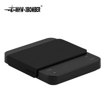 톤백저울 1톤저울 크레인 매달림 저울 MHW-3BOMBER 커피 규모 2000g/0.1g 디지털 주방 고정밀 전문 홈 바리, 01 Black Coffee Scale