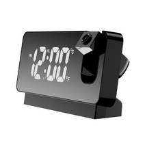 아파트 층간 소음측정기 데시벨측정기 소음계 프로젝션 알람 시계 휴대용 온도계 usb, 검은색