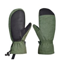 겨울 스키 장갑 방수 열 스노우 보드 오토바이 하이킹 스케이트 장갑 여자 남자 블랙 그린 L 1 쌍, 05 Black GreenM