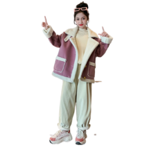 비비키드 여아 봄 가을 주니어 의류 트레이닝 초중생 캐쥬얼 외투 바람막이 코트 긴바지 초등생 츄리닝 상의 데일리 하이넥 무스탕
