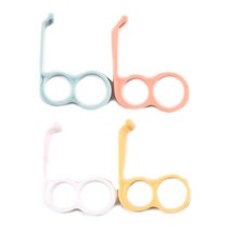 모바일 홀더 링 거치대 핸드폰 스탠드 받침대 휴대용 한손조작, 연노랑