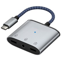3 In 1 Fast Charging Splitter Live Streaming Voice Converter Cable Earphone Jack USB C to 3.5mm Type