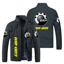 자전거 져지 바람막이 윈드브레이커 의류 옷 점퍼 집업 사이클 자켓 새로운 남성 brp can-am 로고 프린트 지퍼 힙합 하이 스트리트 야구 남성 윈드 치터 오토바이 탑