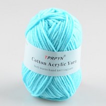 뜨개 실 질 털실 tprpyn 1pc 25g 50m 우유 면사 손 아크릴 양모 니트, 25단 칭