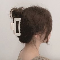 [ 1+1 ] 국내생산 10 컬러 올림머리 빅 사각 무광 유광 집게핀 헤어핀