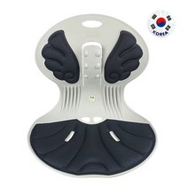 바른 자세교정 허리 자세 교정 좌식 의자, 블랙