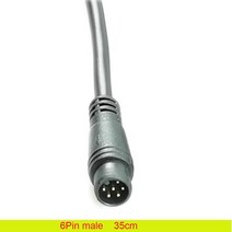 2 3 4 5 6 핀 케이블 Julet Ebike 디스플레이 빛에 대 한 미니베이스 방수 커넥터 여성 남성 전기 자전거 부품, [08] 6P M 35cm