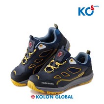코오롱글로벌 KG-410 안전화 4인치 경량 고급 발편한 볼넓은 경량 건설 kcs인증안전화