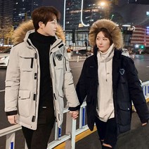 여성 남성 후드 패딩 점퍼 잠바 롱패딩 여자 남자 오리털패딩 덕다운 남녀공용 커플