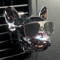 차량용 방향제 다크실버 프렌치 불독 디퓨저, 1개, 블랙체리