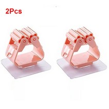 파라솔받침대 각도기 세트 휴대용 비치 미니 캠핑 파라솔 21pcs 걸레 주최자 홀더 벽, 핑크 2개