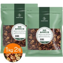 대추 슬라이스 건대추 말린대추 대추칩 슬라이드칩 1kg, 2개
