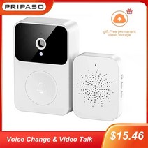 인터폰 비디오폰 smart wifi visual 초인종 hd night vision bell phone remote camera sound can change 무선 홈 보안, 딩동만