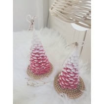 크리스마스 리얼 트리캔들 오브제향초 캔들요이땅, 라벤더, 그린, 트리(대)