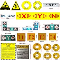 CNC 라우터 마크/레이블/표시/명판주의 XYZ, 01 CNC Nameplate