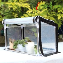 베란다온실 텃밭 자재 다육이 정원 조립식 비닐하우스, 길이80cm 너비 30cm 높이 30-40cm