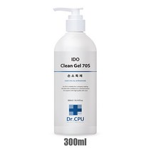 닥터씨피유 이도 클린 겔 70S 손소독제 300ml 펌프 휴대용 리필, 300ml펌프