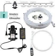 고압분사기 5L/Min DC 12V 60W 자동 스위치 마이크로 다이어프램 워터 펌프 고압 분무 스프레이, 06 SS white