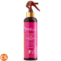 [미국직배송] MIELLE 미엘 오가닉 헤어 스프레 240g 석류 허니 볼륨 프리즈 스타일 트리트먼트 Organics Pomegranate & Honey Hair Spray