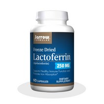 행복마트 빠른 배송 미국 락토페린 자로우 락토페린 250mg 60캡슐, 1개, 60정