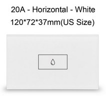 iot 스위치 스마트 홈 Tuya Smart High Power Switch 20A 4400W 보일러 온수기 자동화 용 회로 차단기 Alexa Google Home Siri, US-Horizontal