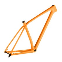Spcycle 29er MTB 카본 프레임 BSA 12x148mm 부스트 XC 하드 테일 산악 자전거 프레임 초경량 T1000 카본 프레임 MTB 29, Size L Glossy, Orange