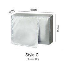 실외기 세척 에어컨 셀프 청소 커버 야외 장치 메인 머신 방수 먼지 방지 눈 가방 프로텍터 4 사이즈, 96X40X70CM