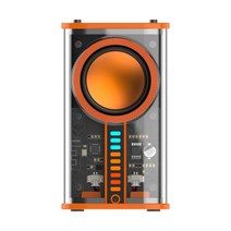 스피커 pc 사운드 블루투스 게이밍 K07 투명 메카 무선 라이트 리듬 서브우퍼 TWS 스테레오 사이버 펑크 뮤직 센터 핸즈프리 통화, [02] transparent color